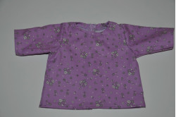 Lilla bluse med edelweiss blomster